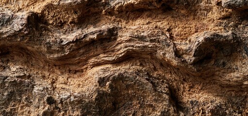 Fototapeta premium Detailed view of natural wood bark featuring complex textures and warm, earthy colors ideal for sustainable-themed designs.