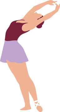 Ballet Dancer Performing Backbend Stretch in Dance Studio