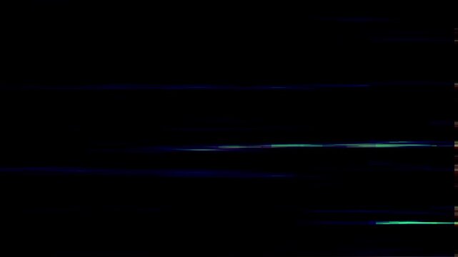 Abstract red green horizontal digital glitch data lines pixel noise electronic visual corruption is suitable for technologyrelated designs and backgrounds. Vibrant and dynamic electronic aesthetics.