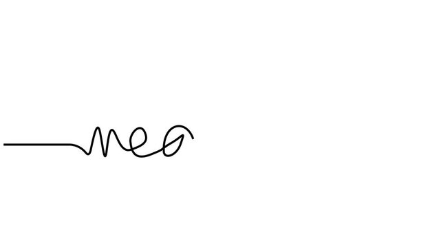 mega sale big sale text one line 2d video animation clipart