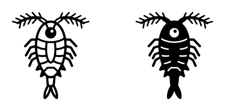 Plankton cartoon character for science logo