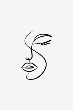 black and white vector illustration of a swan