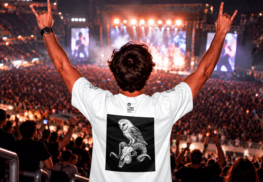 Concert T Shirt Mockup