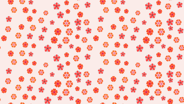 Scattered small flowers pattern