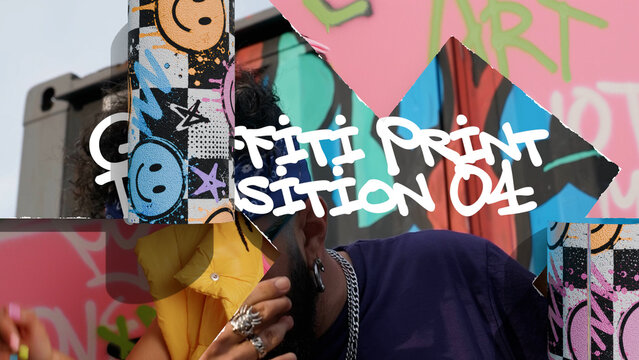 Graffiti Print Transition 04