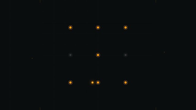 Abstract Security Pattern Interface Digital Grid Animation