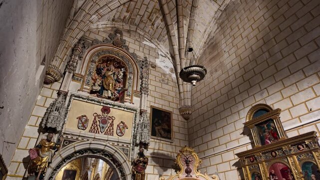 Interior view from the Cathedral of Santa Maria and San Julian in Cuenca, beautiful town in the Castilla La Mancha region of Spain. May-12-2025