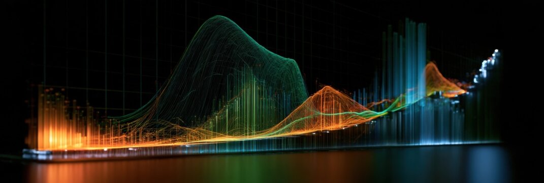 This visual represents the roadmap of quantum processor growth with data on qubits and error rates over time against a dark background.