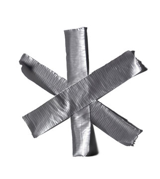  Cintas adhesivas gris plateado con transparencia PNG. Tiras y formas cruzadas de cinta adhesiva aisladas sobre fondo PNG transparente para reparaciones.