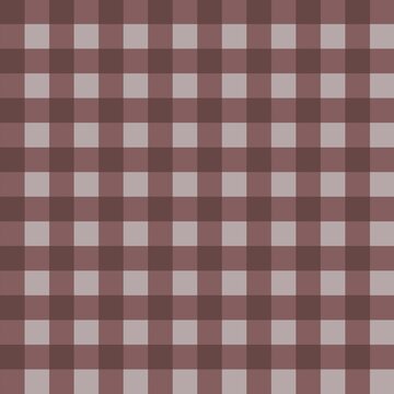 Rich Chocolate Brown & Warm Beige Gingham &mdash; Classic Earthy Plaid Seamless Pattern. Perfect for autumn decor, vintage kitchen textiles, warm-toned apparel, coffee-themed designs, harvest projects. 
