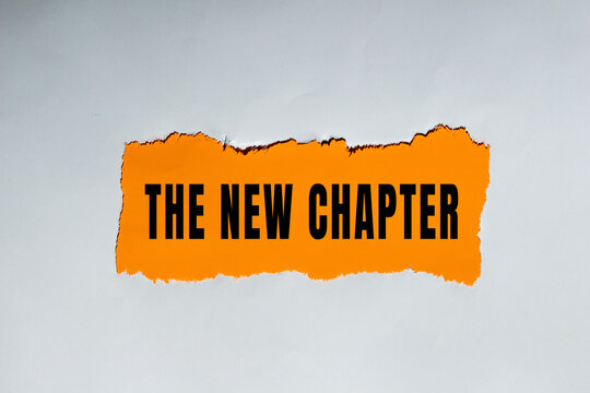 THE NEW CHAPTER text concept photo