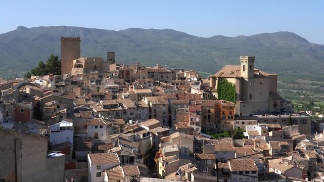 Scenic sight in Moratalla, beautiful town in the Region of Murcia, Spain.