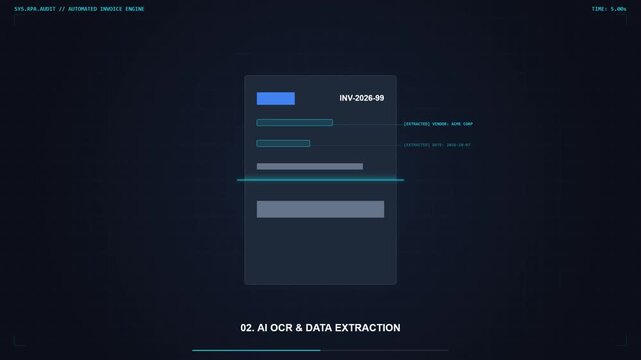 Automated Invoice Processing and Financial Audit System Interface