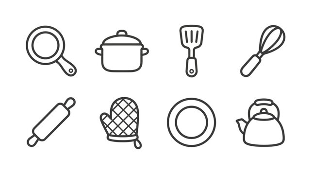 Iconic Kitchen Utensils Collection.