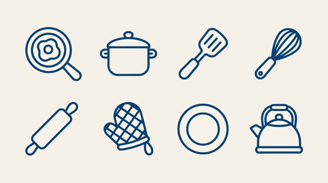 Iconic Kitchen Cooking Tools Set.
