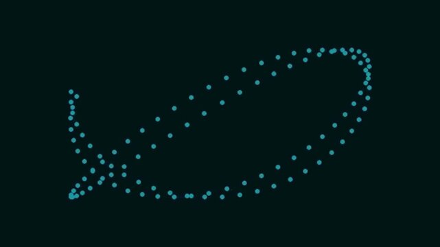 Abstract Dotted Loop in Dim Night Setting