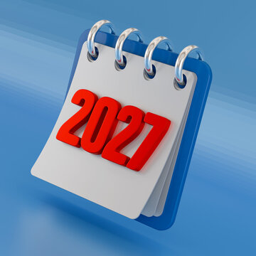 2027 Calendar Icon Showing Upcoming Year and Future Planning