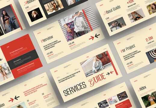 Minimal Services Guide Presentation Template