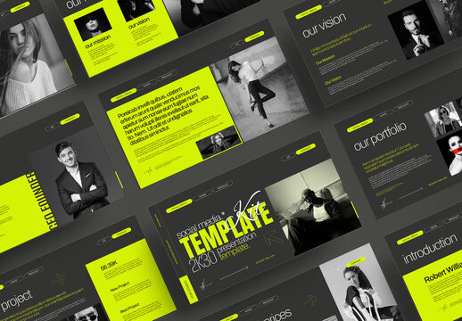 Social Media Kit Presentation Template