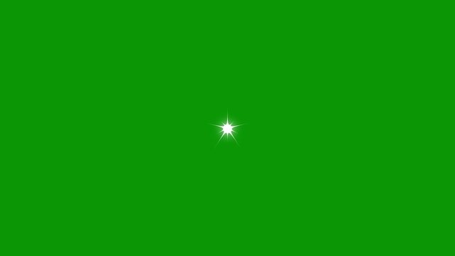 Sparkling stars shine animation, glowing twinkling glitter loop, flat vector doodles style stars blinking, fast glitter star motion green screen, white cartoon transparent overlay 4k video