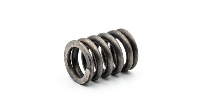 Aviation brake stator return spring. Heavy gauge Inconel alloy coil designed for extreme thermal soaking. Aerospace safety hardware component.