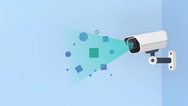 CCTV Security Camera Scanning Motion Graphic Storyboard