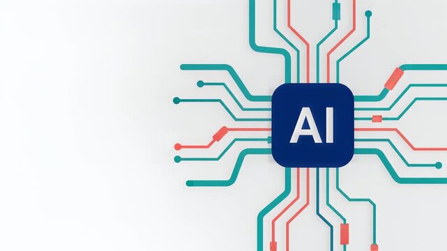 Artificial Intelligence Circuit Board Chip with Data Pathways
