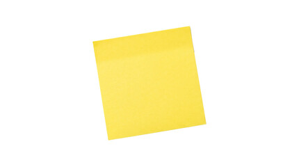 Bright yellow sticky note paper memo pad sheet isolated on transparent background © we.bond.png