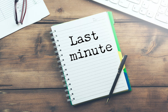 Last minute text on paper