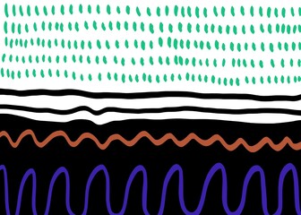 Abstract image for printing. Picture for modern interiors. The picture is painted by hand on a tablet. © neurostructure