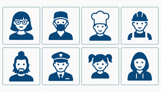 User Profile People Avatar Vector Collection