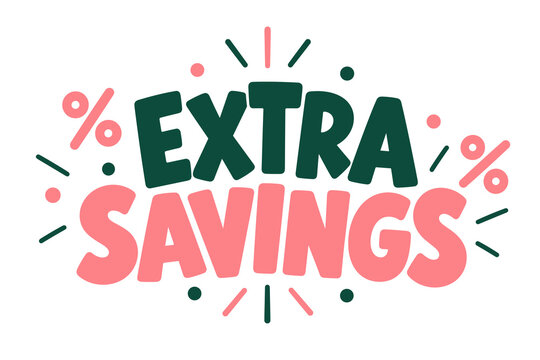 Sale lettering with percent symbol for retail discount promotion