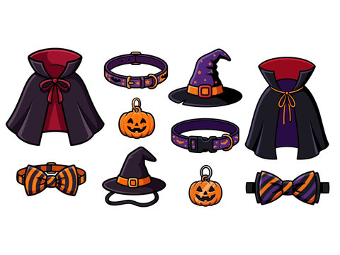 Cute Halloween Pet Costume Accessories Set