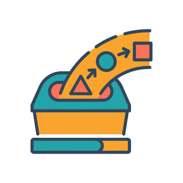 Waste Sorting Icon for Eco Tech