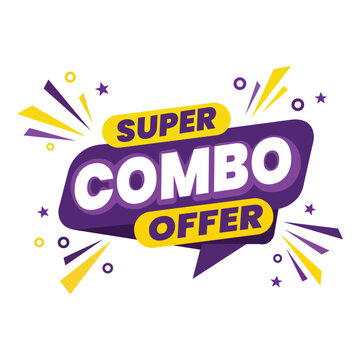 Super combo offer promotional badge