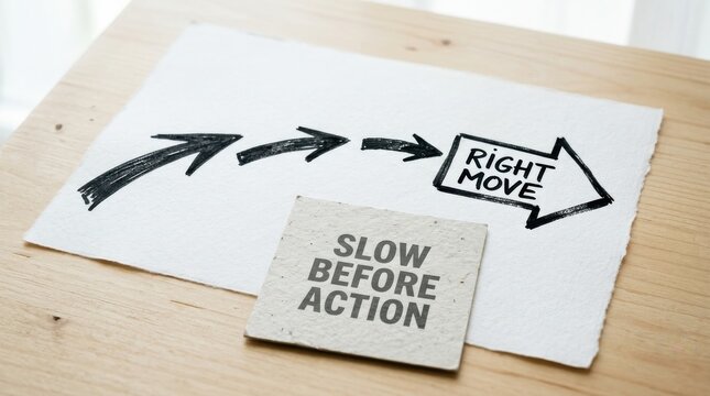 Planning for the Right Move with Slow Before Action