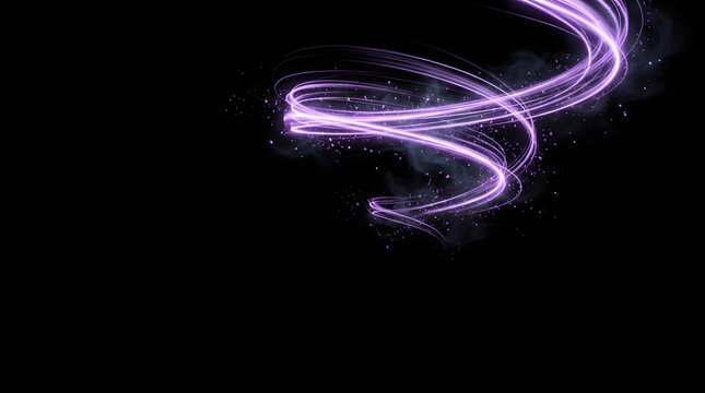 Halloween Purple Mystical Spell Aura and Gothic Magic Light Effect Overlay