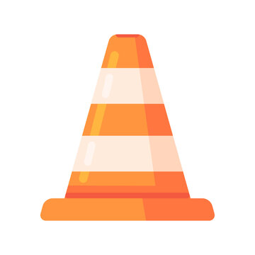 Essential Orange Road Traffic Cone Symbolizing Caution, Safety, and Construction Zones