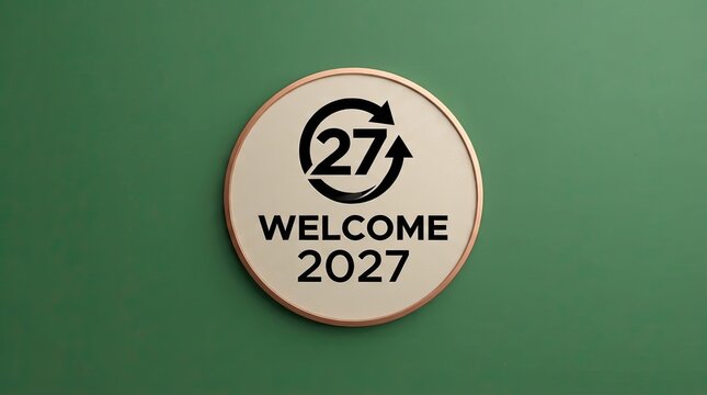 Welcome to 2027 corporate new beginning background
