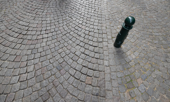 European style cobblestone street texture