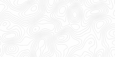 Topographic outline map. Geographic mountain relief. Contour maps. white spiral minimal line background, Topographic contour lines vector map paper pattern. © MdLothfor