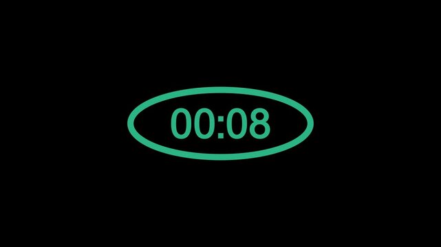 A neon 90-second countdown icon features a vibrant circular progress ring gradually shrinking, glowing digits updating every second, and a rhythmic electric pulse highlighting the steady passage of ti