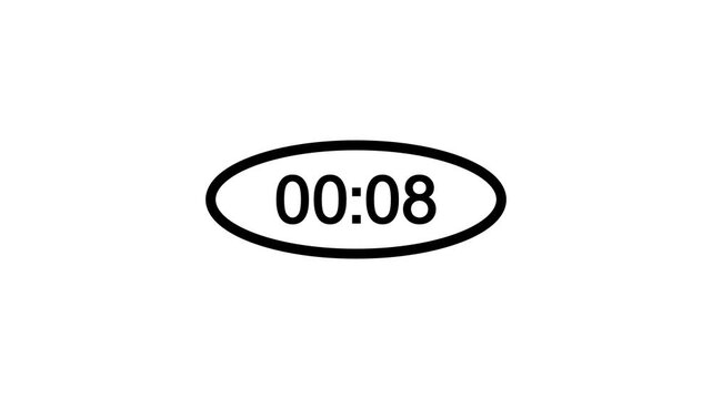 A neon 90-second countdown icon features a vibrant circular progress ring gradually shrinking, glowing digits updating every second, and a rhythmic electric pulse highlighting the steady passage of ti