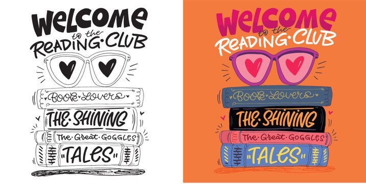 Cute hand drawn doodle lettering quote about Books. Reading more. Lettering for t-shirt design, mug print, bag print, clothes fashion. 100% hand drawn vector image.