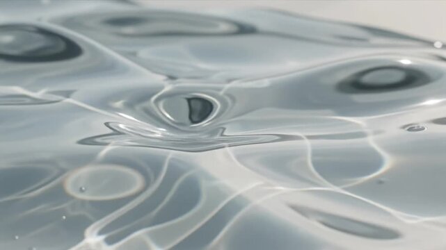 Abstract Ripples on a Clear Surface Creating a Mesmerizing Pattern