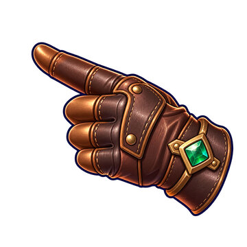 Monster Hunter finger pointer hand for UI mobile games