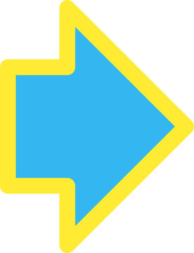 Minimalist Abstract Arrow Point Direction Shape Icon Illustration Vector