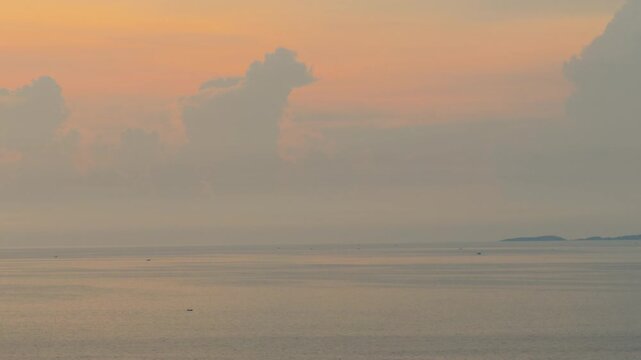 A magical sunset over the Gulf of Thailand in Pattaya.