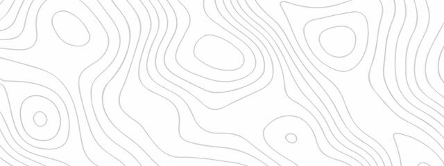 Seamless Topographic Contour Lines Background. Minimal Black and White Design with Continuous Flow. Geographic contour Map. Abstract Wavy And Curved Lines Pattern Background. © Alibuss