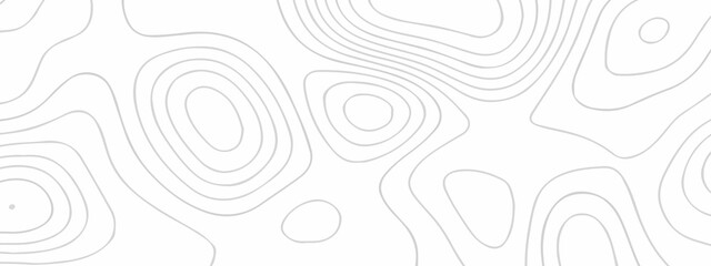 Seamless Topographic Contour Lines Background. Minimal Black and White Design with Continuous Flow. Geographic contour Map. Abstract Wavy And Curved Lines Pattern Background. © Alibuss